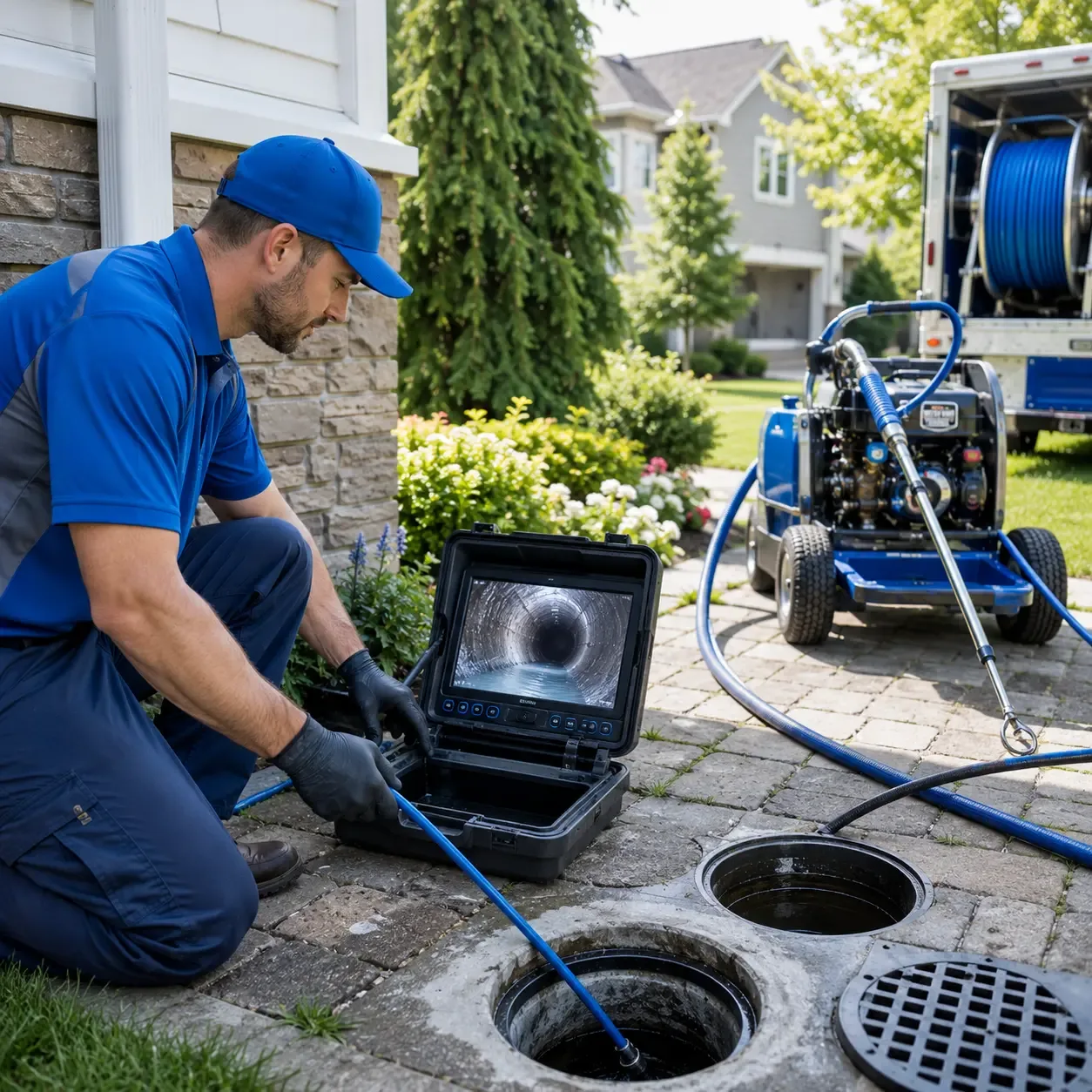 Outdoor drain cleaning professionals serving Helen, WV